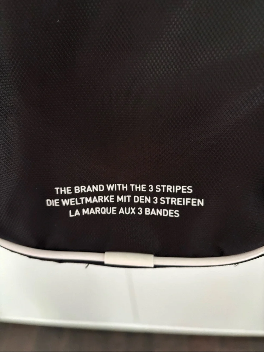 adidas Black and White Trefoil Mini Backpack